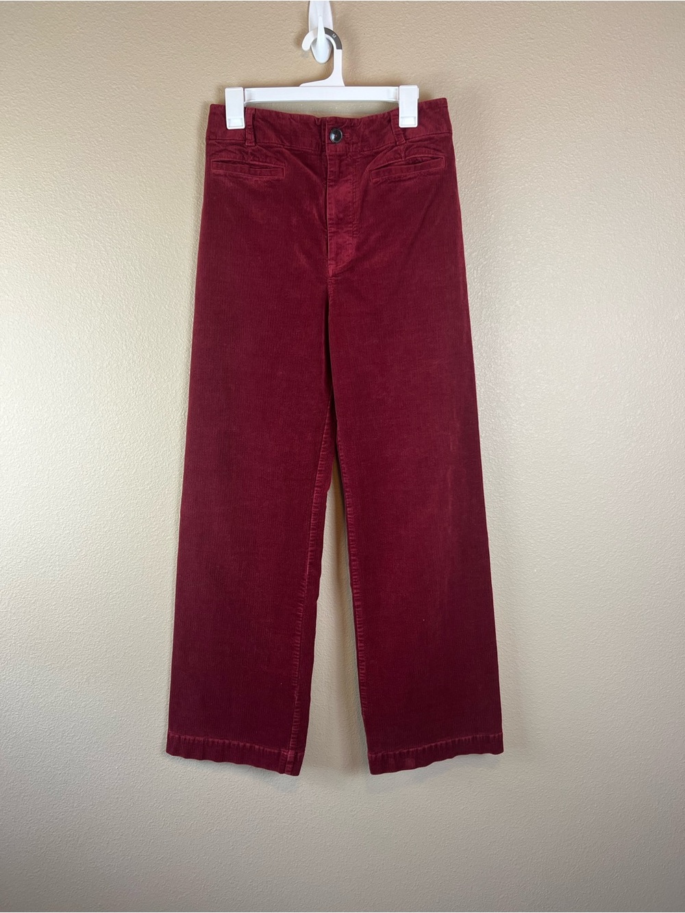 maeve colette burgundy corduroy pants - Picture 2 of 11